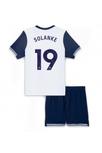 Fotbalové Dres Tottenham Hotspur Dominic Solanke #19 Dětské Domácí Oblečení 2024-25 Krátký Rukáv (+ trenýrky)